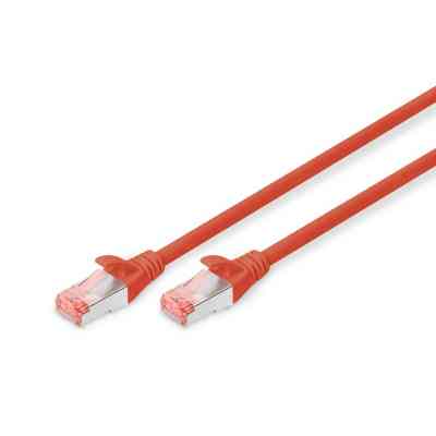 Патч-корд 0.5м, CAT 6 S-FTP, AWG 27/7, LSZH, red Digitus (DK-1644-005/R) Вінниця