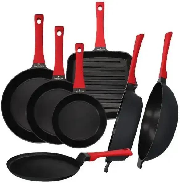Zwieger Obsidian Комплект 7 Patelni Grillowa Naleśnikowa Вок (Zwobs50) Киев - изображение 1