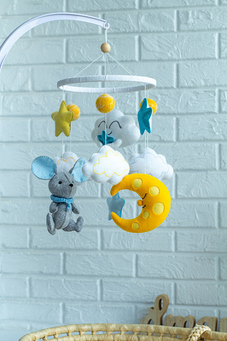 Мобіль на ліжечко для немовлят WoollyFox "Мишеня" Київ - фото 6