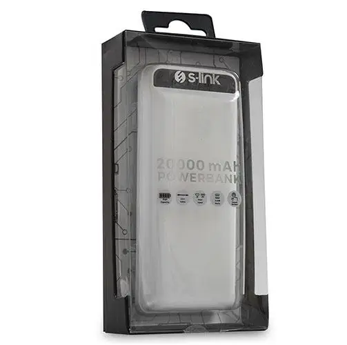 Універсальна зарядна батарея S-link IP-G21 20000Mah Power Bank з ліхтариком (Білий) Вінниця - фото 7