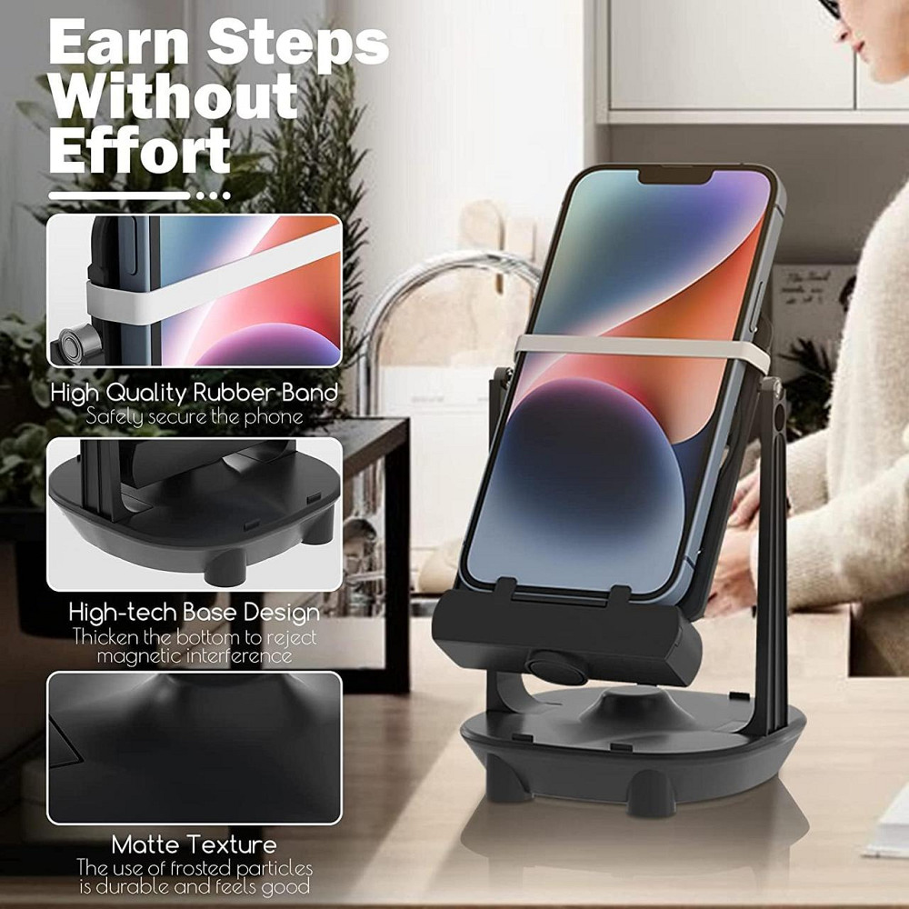 Счетчик шагов Steps Counter Совместим с телефоном Черный USB бесшумный автоматический рокер для смартфонов и Киев - изображение 7