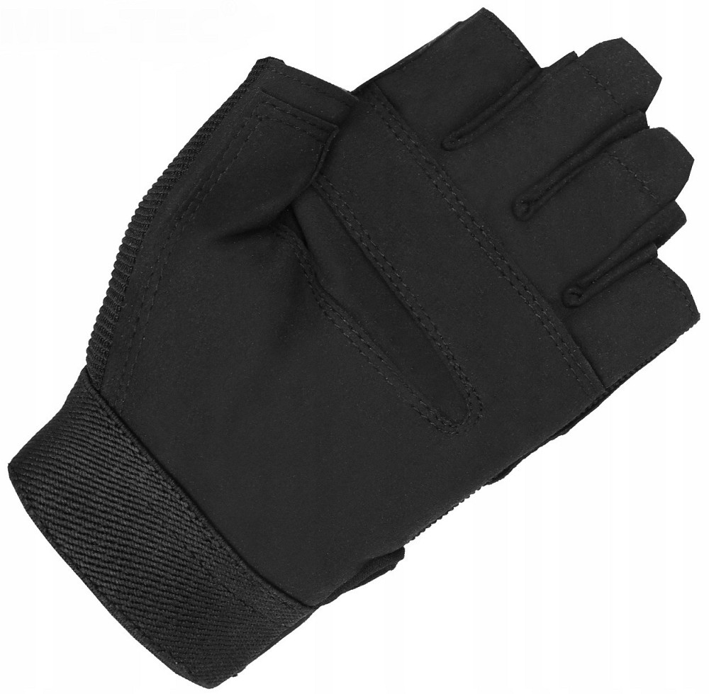 Тактичні Рукавички всесезонні без пальців з липучкою Mil-Tec від Sturm "Black" (12538502) Розмір L Нововолинськ - фото 5