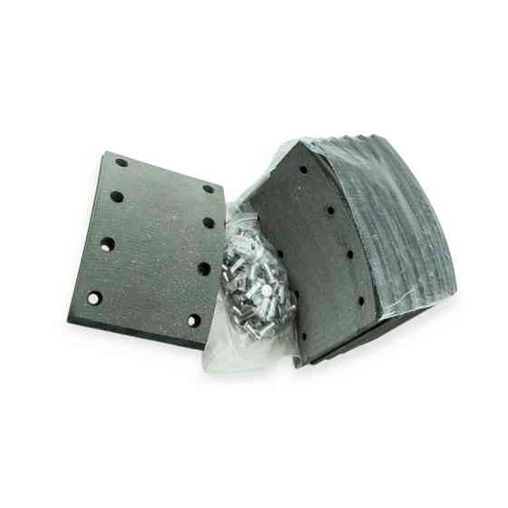 Накладка ЗИЛ зад.R0/R1(4/4 шт.сверл. шлиф., заклепка) тормозная Мукачево