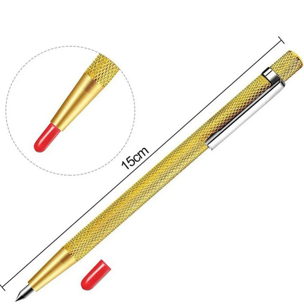 Маркер-резак по металлу и стеклу с карбидным наконечником, ручка для гравировки и разметки плитки, инструмент для точных надписей Киев - изображение 4