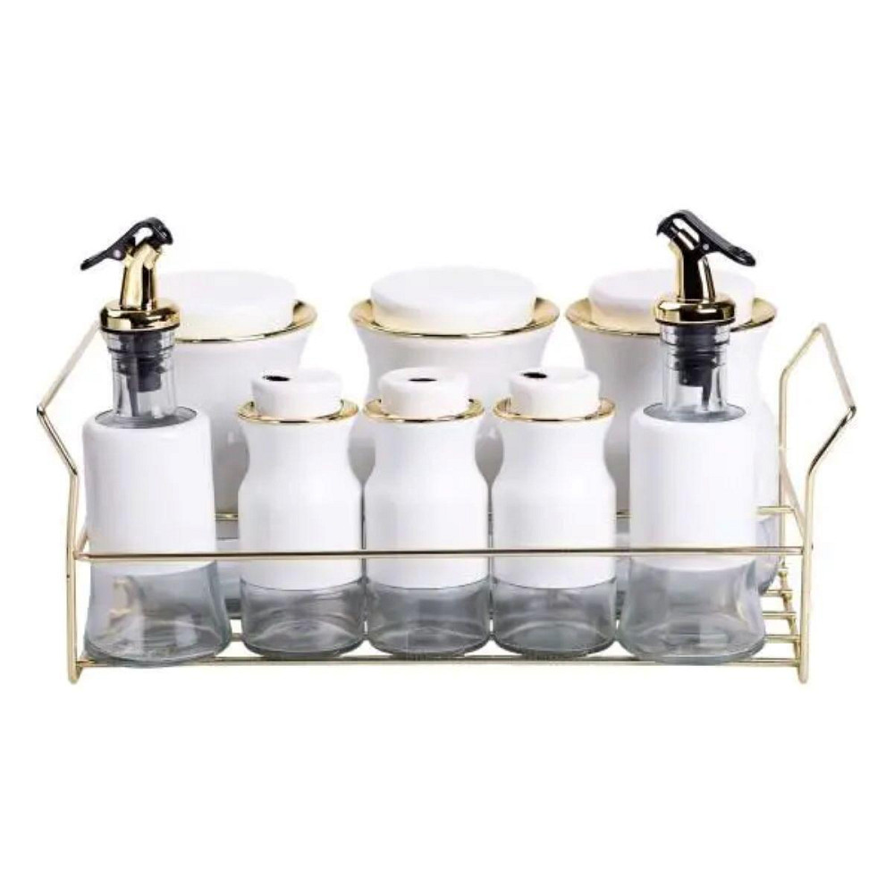 Набір спецій з підставкою та пляшками для олії і оцту Київ - фото 7