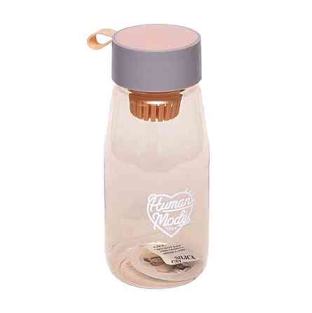 Пластиковая бутылка для воды с ситечком 2315, 0.7 литра Розовый Винница
