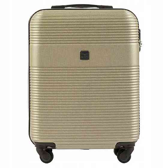 Валіза пластикова WINGS 5398 мікро 52 см шампань Київ