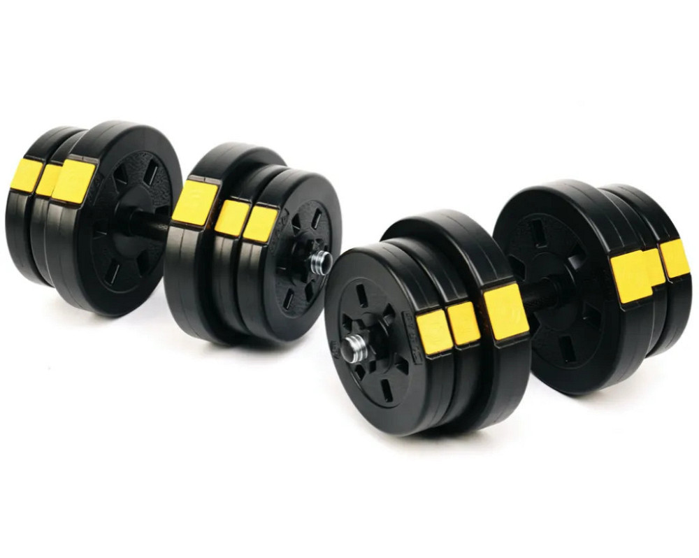 Гантелі розбірні зі змінними дисками Besport 2x21 кг збірні композитна зі змінними дисками гантелі Київ - фото 3