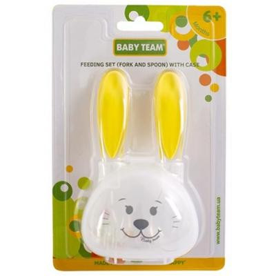 Набір дитячого посуду Baby Team виделка з ложкою у футлярі (6115) Вінниця - фото 6