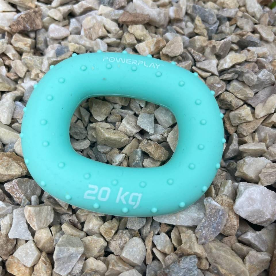 Эспандер кистевой силиконовый PowerPlay PP-4337 Hand Grip Medium 20 кг. Зеленый Киев - изображение 4