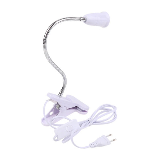 Патрон Е27 с вилкой и выключателем, гибкий удлинитель 20см с прищепкой Вінниця - фото 2