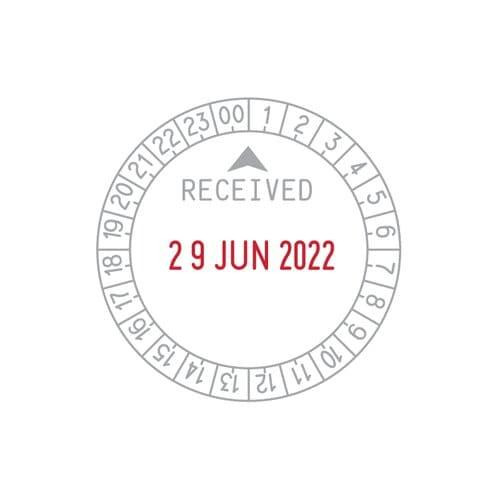 Металевий штамп дати та часу, D42мм Киев - изображение 2