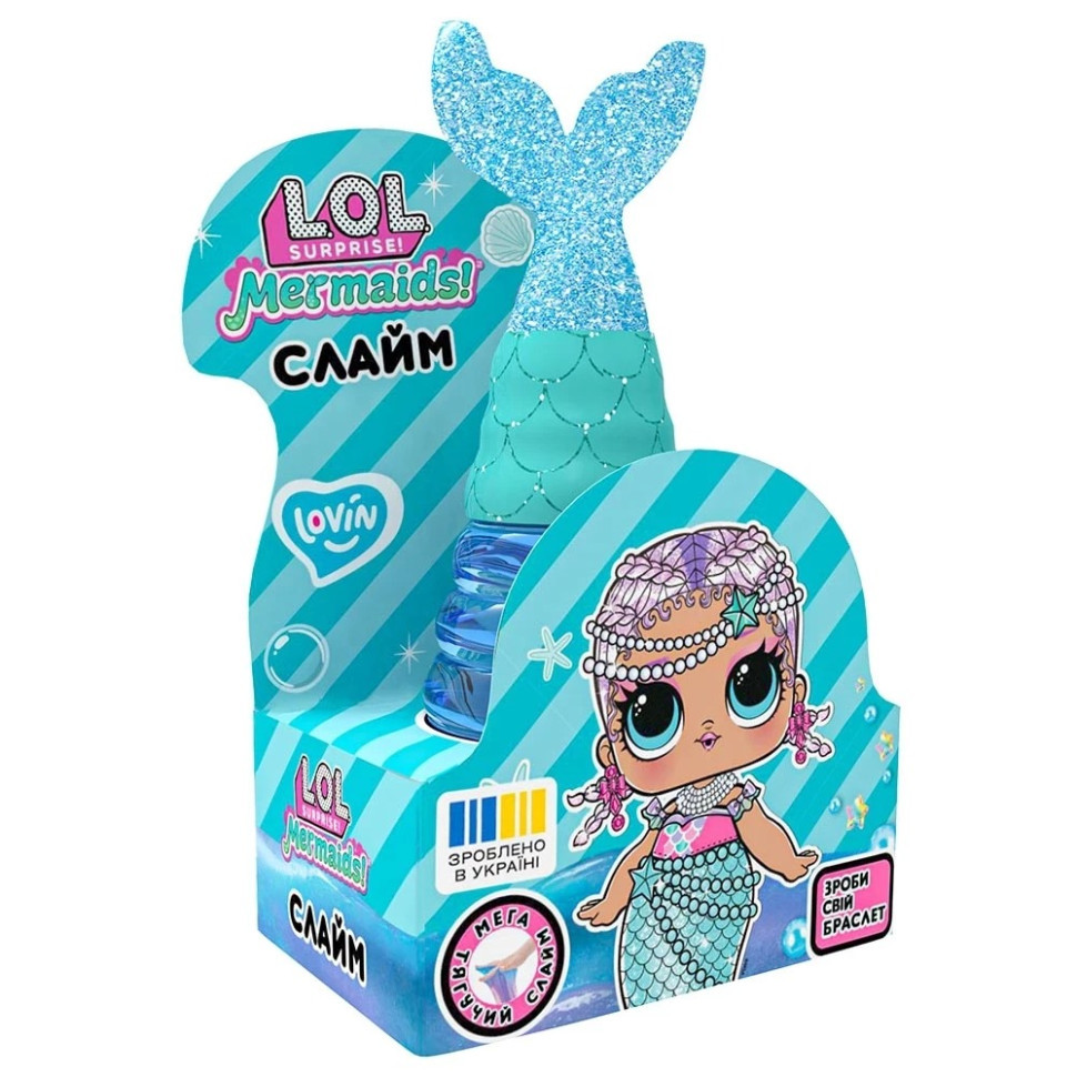 Іграшка-антистрес слайм Русалка Блакитна L.O.L. Surprise! LOL80196 з браслетом Вінниця - фото 1