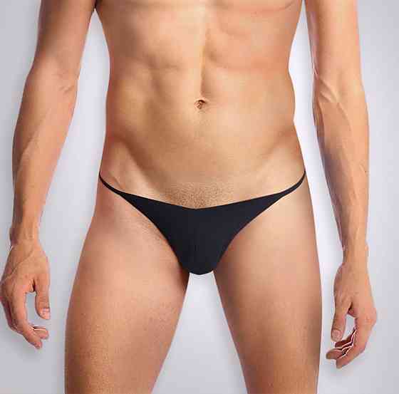 Чоловічі трусики XS-2XL з силіконовою анальною пробкою Art Sex - Sexy Panties plug size S Black Sex Aura Київ
