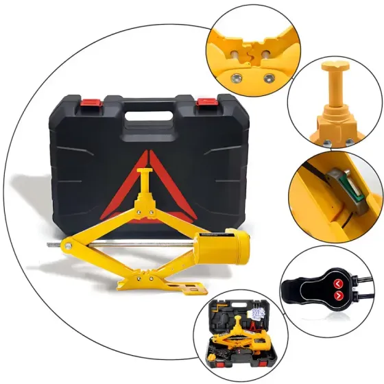 Электрический автомобильный домкрат ZS3SJ с питанием 12V от прикуривателя, подъем до 2 тонн Коломыя
