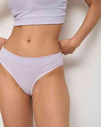 Комплект спідньої білизни з топом і трусиками — у рубчик Nicoletta 80318 Ліловий, 80B Київ