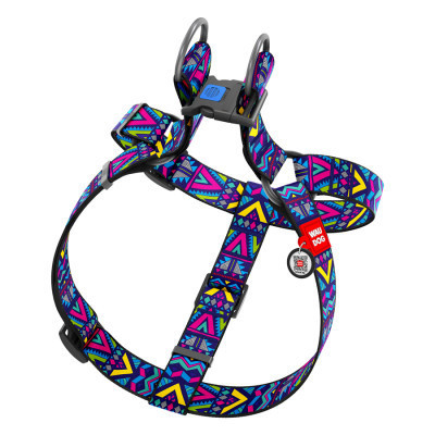 Шлей для собак WAUDOG Nylon с QR паспортом "Инди" пластиковый фастекс XL (324-0016) Винница - изображение 2