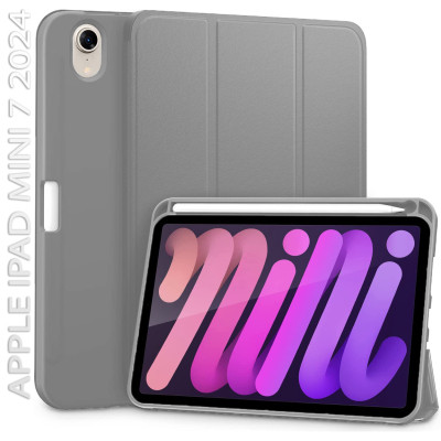 Чохол до планшета BeCover Direct Charge Pen with Apple Pencil Holder iPad Mini 7 2024 Gray (712461) Вінниця - фото 1