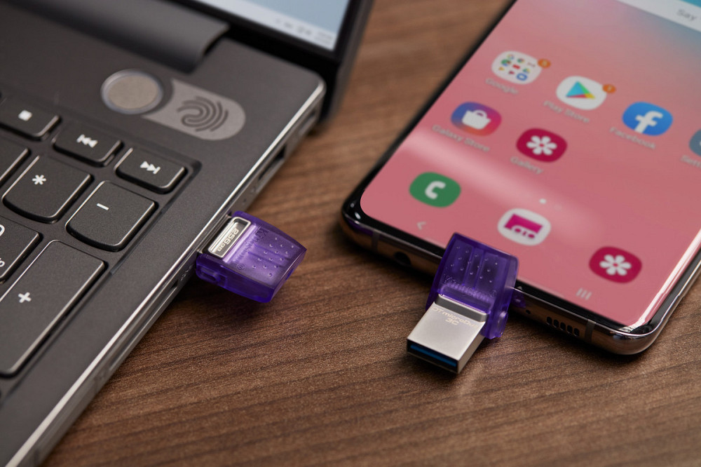 Флеш-накопичувач USB3.2 128GB Type-C Kingston DataTraveler microDuo 3C (DTDUO3CG3/128GB) Фіолетовий Харків - фото 12