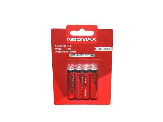 Батарейка лужна LR03/AAA Alkaline 4шт (блістер) ТМ Neomax Київ