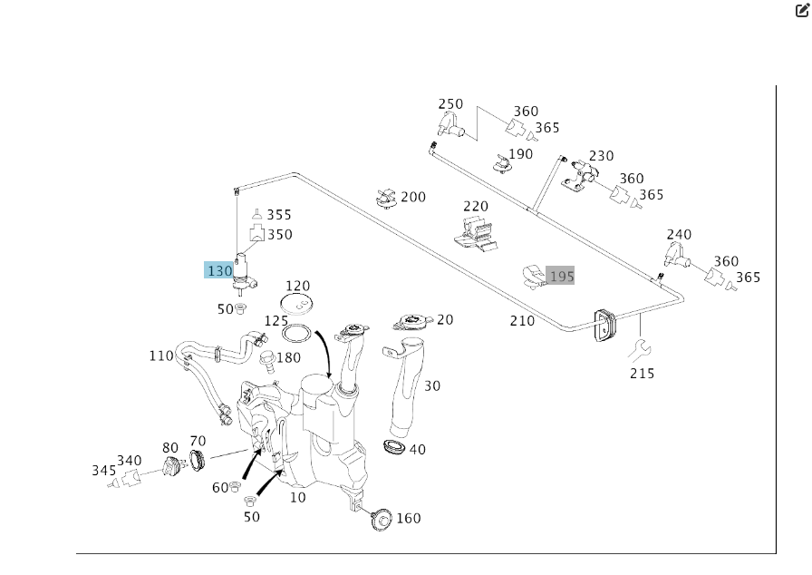 Mercedes-Benz  A1648690321 Насос склоомивача ML W164 R-class short W251 GL X164 R-class long V251 Одесса - изображение 6