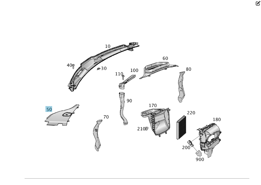 Mercedes-Benz  A1668310041 Кожух під капотом зліва ML/GLE W166 GLE Coupe C292 GL/GLS X166 Одесса - изображение 2