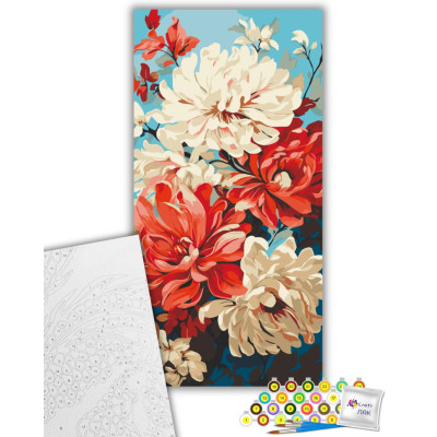 Картина по номерам ArtCraft Жоржини 40х80 см (13070-AC) Вінниця - фото 2