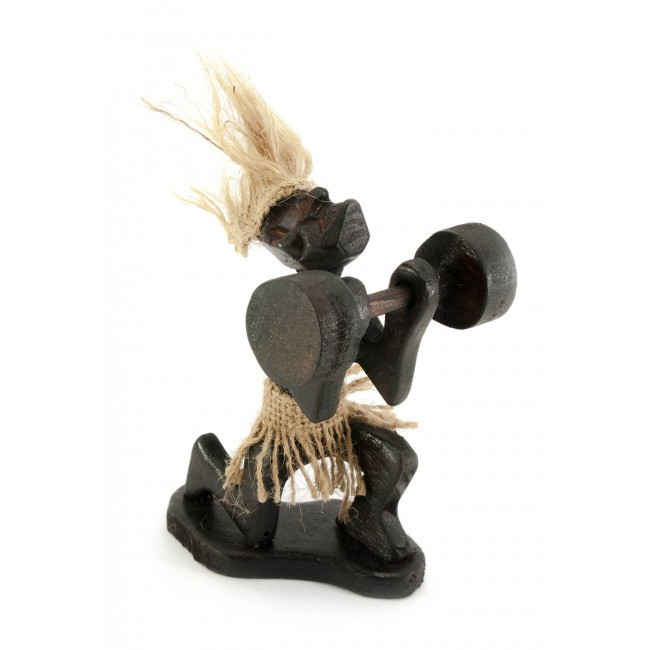 Статуэтка из дерева Папуас Штангист Киев - изображение 1