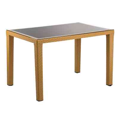 Стіл садовий Tilia Antares 80х120 см outglass, ніжки пластикові, кавовий (10772) Вінниця