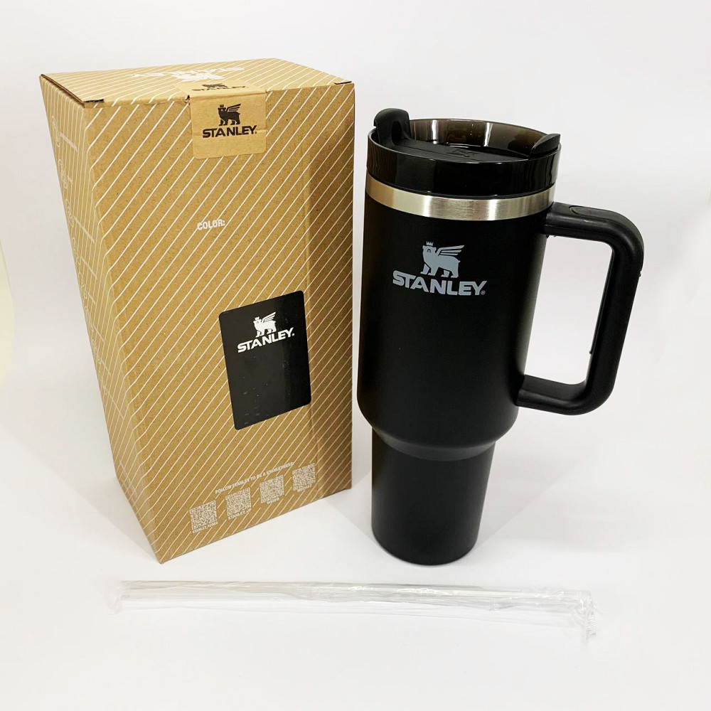 Красивый небольшой термос Stanley, Кружка термос для кофе туристический прорезиненный DT-58 Львов - изображение 2