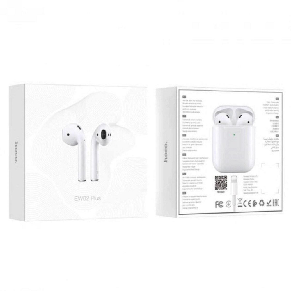 Наушники беспроводные с микрофоном HOCO EW02 Plus гарнитура, цвет белый 6931474753878 Одесса - изображение 3