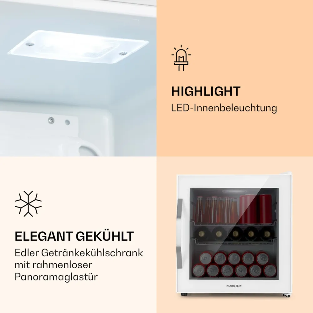 УЦЕНКА! Холодильник для напитков Klarstein Beersafe L со стеклянной дверцей 47 литров Днепр - изображение 2
