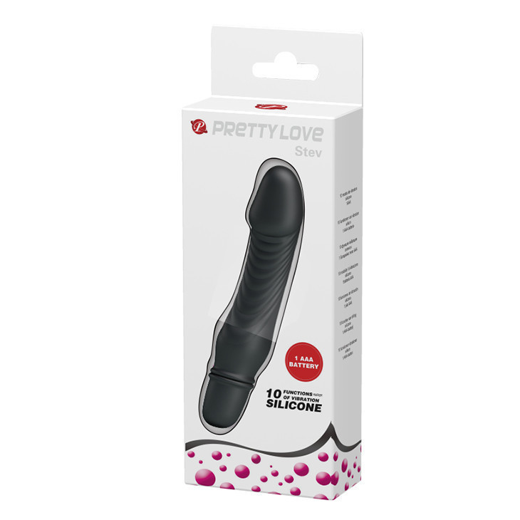 Вібратор - Pretty Love Stev Vibrator Black Sex Aura Київ - фото 3