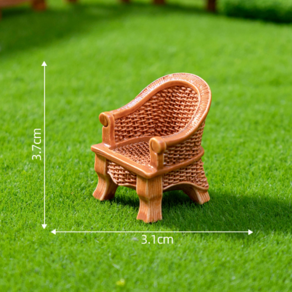 Набір мініатюрних садових меблів для мікро-ландшафту та флораріумів 9 предметів Одеса - фото 7