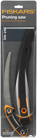 Профессиональная Ручная Пила для обрезки с чехлом Fiskars 