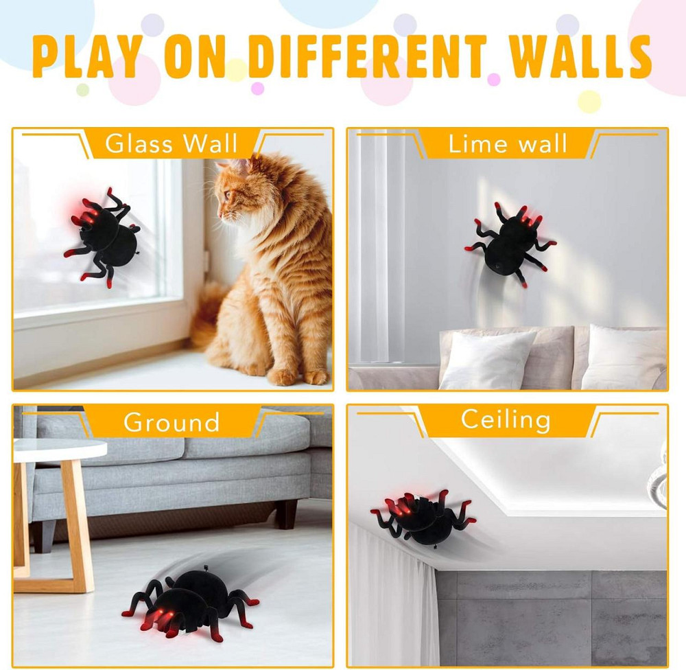 Радиоуправляемый паук, машинка-паук для стен и пола, светодиоды, аккумулятор, игрушка для детей От 6 лет Киев - изображение 3