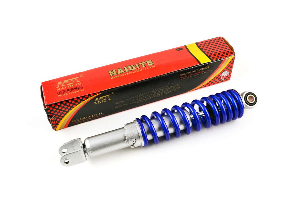 Амортизатор GY6, DIO ZX 31 см, регульований (синій металік) Мукачево - фото 1