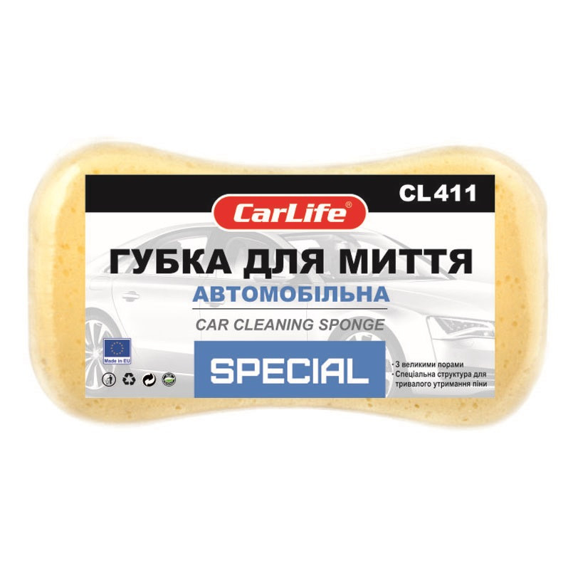 Губка для миття авто CarLife Special Львів - фото 1