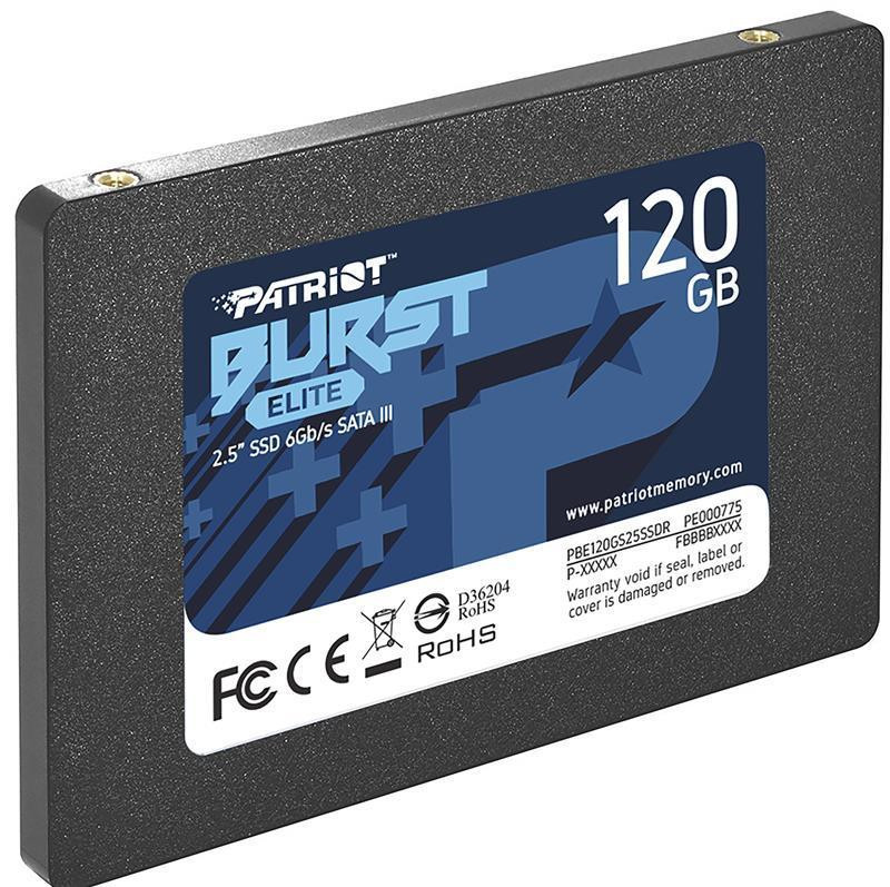 Накопичувач SSD 120 GB Patriot Burst Elite 2.5" SATAIII TLC (PBE120GS25SSDR) 2.5" Харків - фото 2
