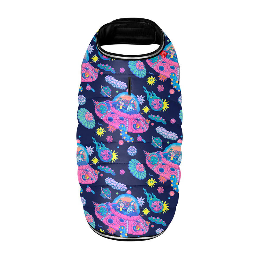 Курточка-накидка для собак WAUDOG Clothes, малюнок "Рік та Морті 1", L, А 41 см, B 58-70 см, С Коломия - фото 2