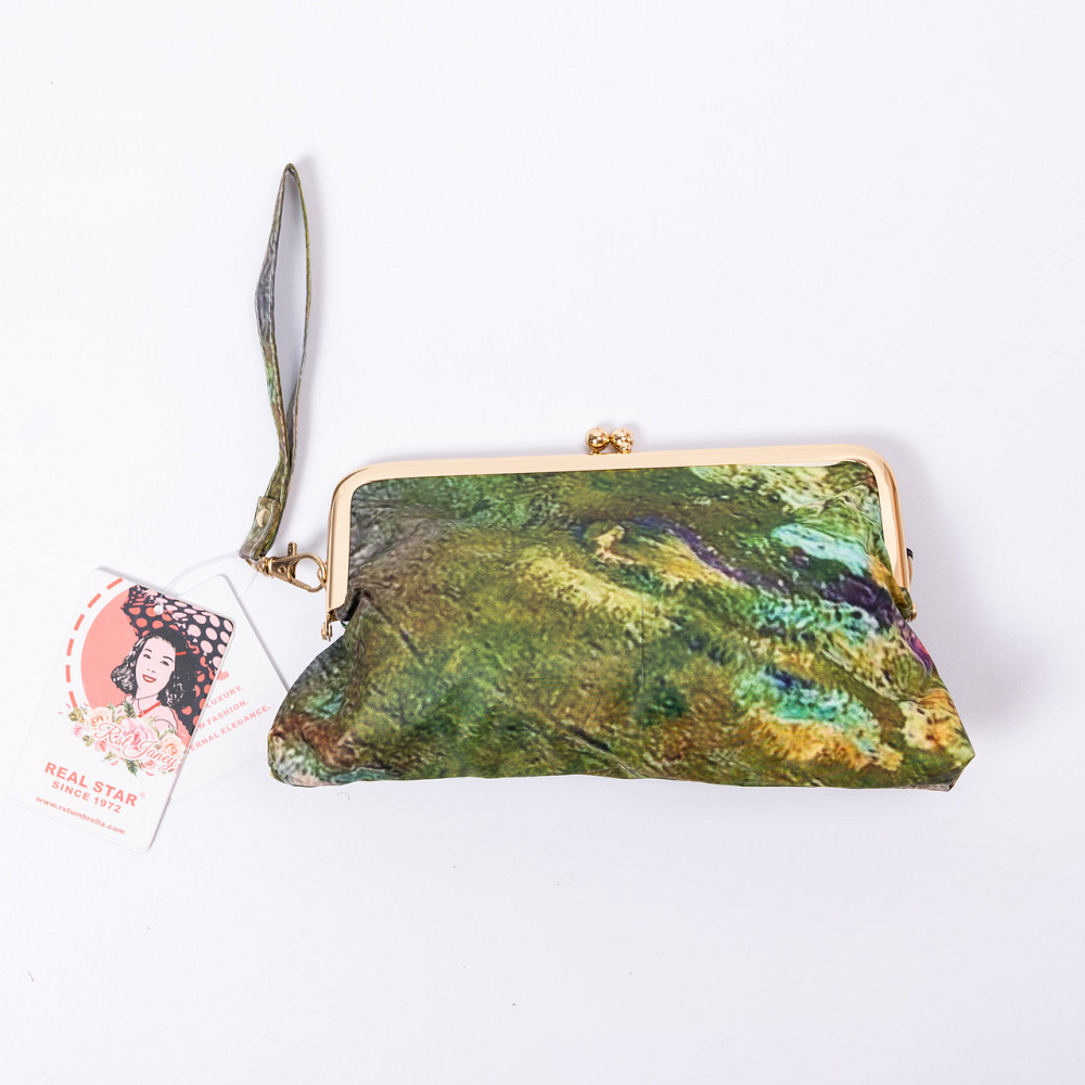 Yiwu Парасолька механічна «Водні лілії» Моне міцна надійна з поліестеру діаметр 91 см HP-23-1GR Коломия - фото 7