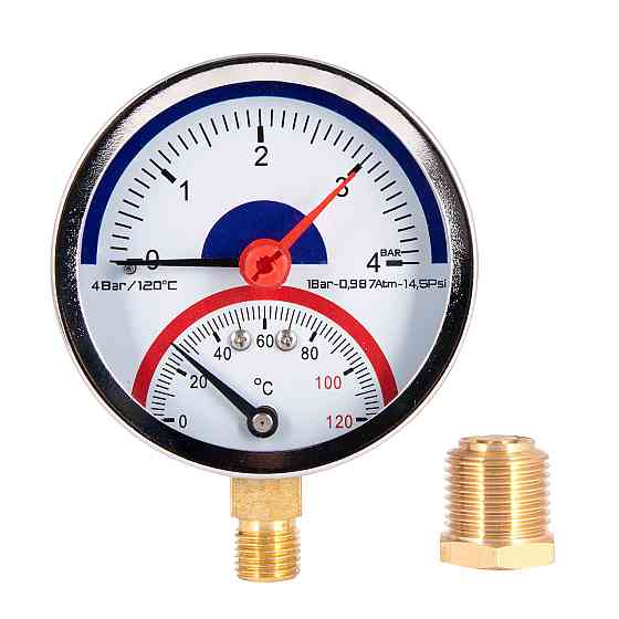 Термоанометр Thermo Alliance Standart 80 мм 1/2", нижнє під'єднання SD1724B Київ