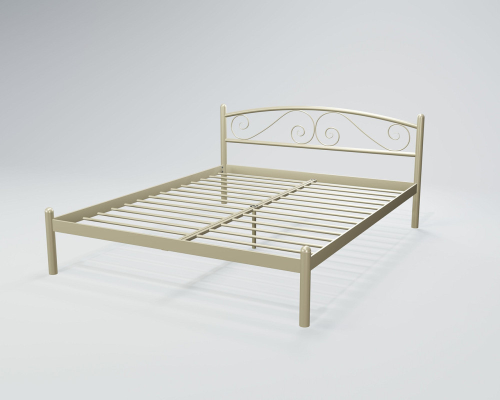 Кровать двухспальная ViolaDesign 120х200 бежевый Киев - изображение 1