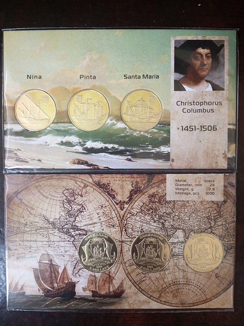 Гуанахані 3 доллара 2020 ХРИСТОФОР КОЛУМБ Полтава - изображение 1