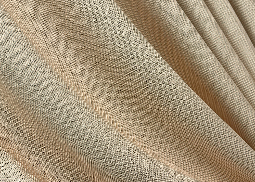 Комплект штор VR-Textil Лен Мешковина 100х270 2шт и Тюль 400х270 1162ш-115т Бежевый с белым 71-018/2 Киев - изображение 5