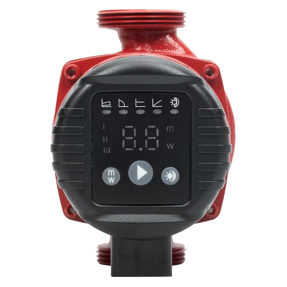 Насос циркуляційний енергоощадний 10-45 Вт Hmax 6 м Qmax 52 л/хв Ø11⁄2" 130 мм + гайки Ø1" WETRON (774352) Київ - фото 10