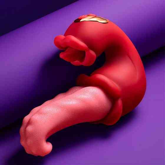 Подвійний вібратор язик Vibratex 10 режимів вібрації і 10 режимів лизання Вінниця