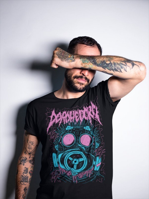 Футболка чоловіча з аніме принтом Дорохедоро Велкоме То Кхаос оверсайз (S/M/L) Чорний AnimeJ0448 Дніпро - фото 2