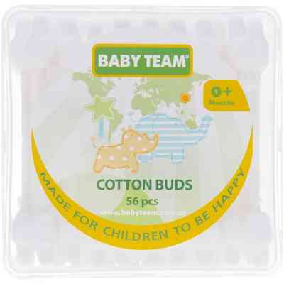 Ватні палички Baby Team з обмежувачем, 56 шт (0100) Вінниця