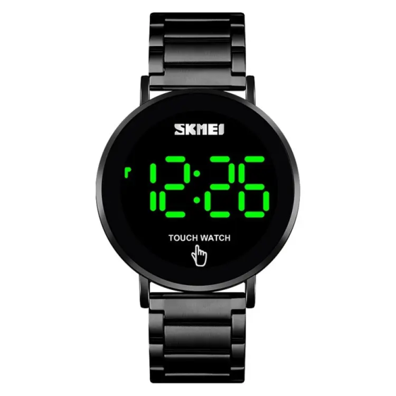 Наручные мужские часы Skmei Light 1550 (Черные) Винница